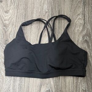 Lululemon Black Energy Sports Bra Size 12